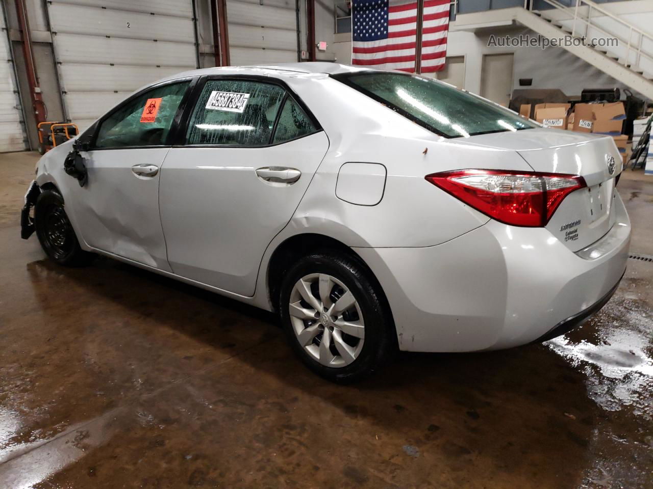 2015 Toyota Corolla L Silver vin: 2T1BURHE4FC404435