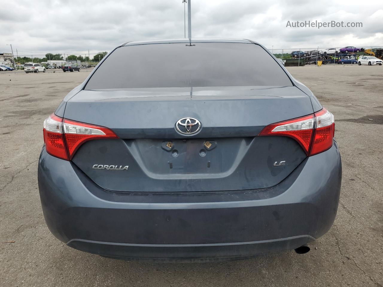 2015 Toyota Corolla L Gray vin: 2T1BURHE4FC406069