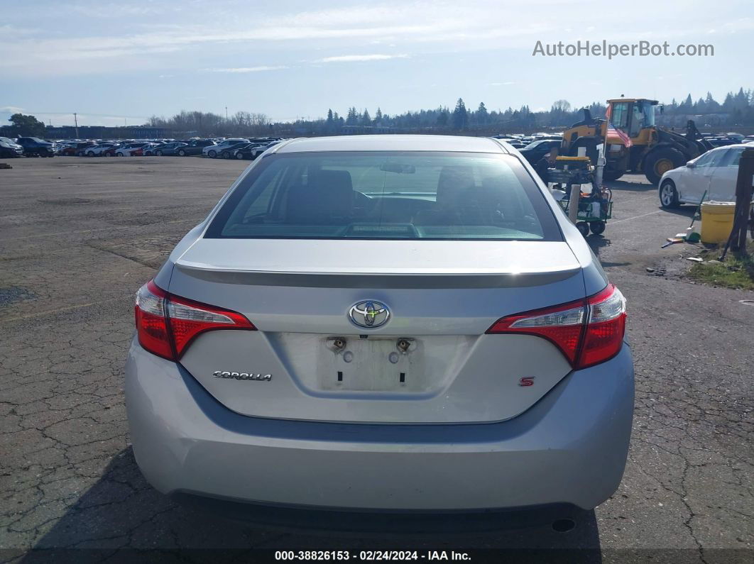 2015 Toyota Corolla S Gray vin: 2T1BURHE4FC409330