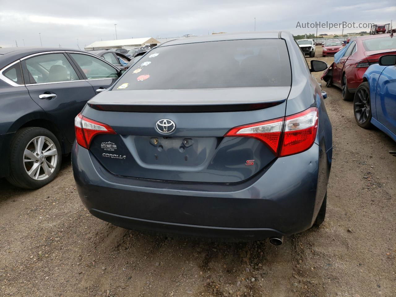 2015 Toyota Corolla L Gray vin: 2T1BURHE4FC436933