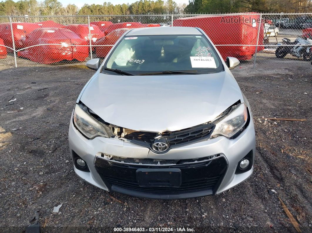 2015 Toyota Corolla S Plus Silver vin: 2T1BURHE4FC438357