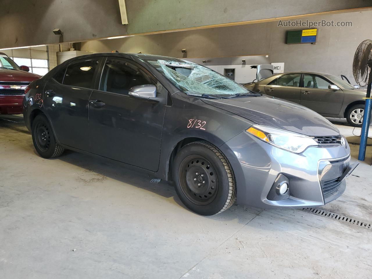 2015 Toyota Corolla L Gray vin: 2T1BURHE4FC440576