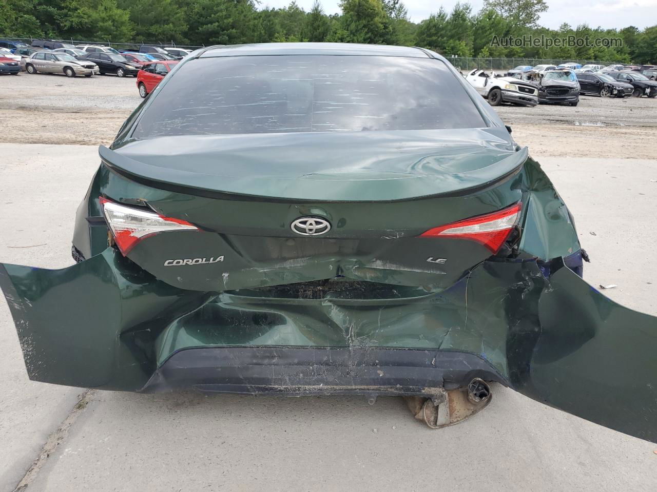 2015 Toyota Corolla L Green vin: 2T1BURHE4FC444840