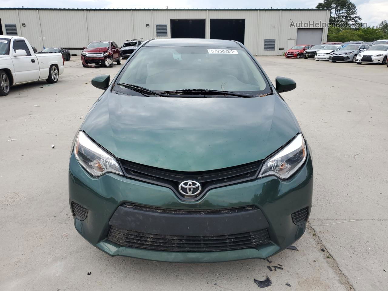 2015 Toyota Corolla L Green vin: 2T1BURHE4FC444840