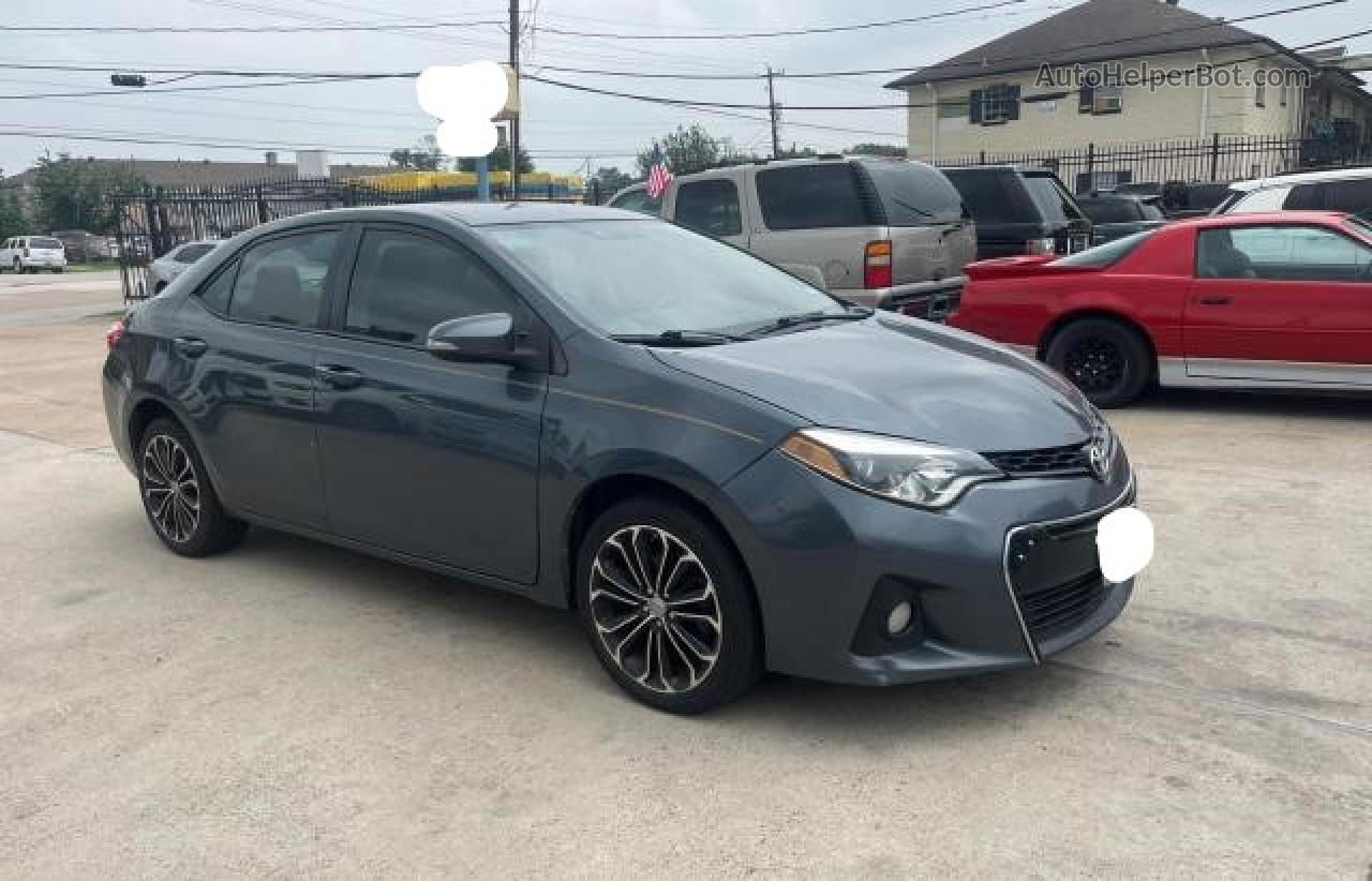 2015 Toyota Corolla L Blue vin: 2T1BURHE4FC448645