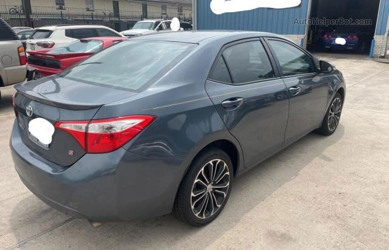 2015 Toyota Corolla L Blue vin: 2T1BURHE4FC448645