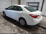 2015 Toyota Corolla Le White vin: 2T1BURHE4FC450380