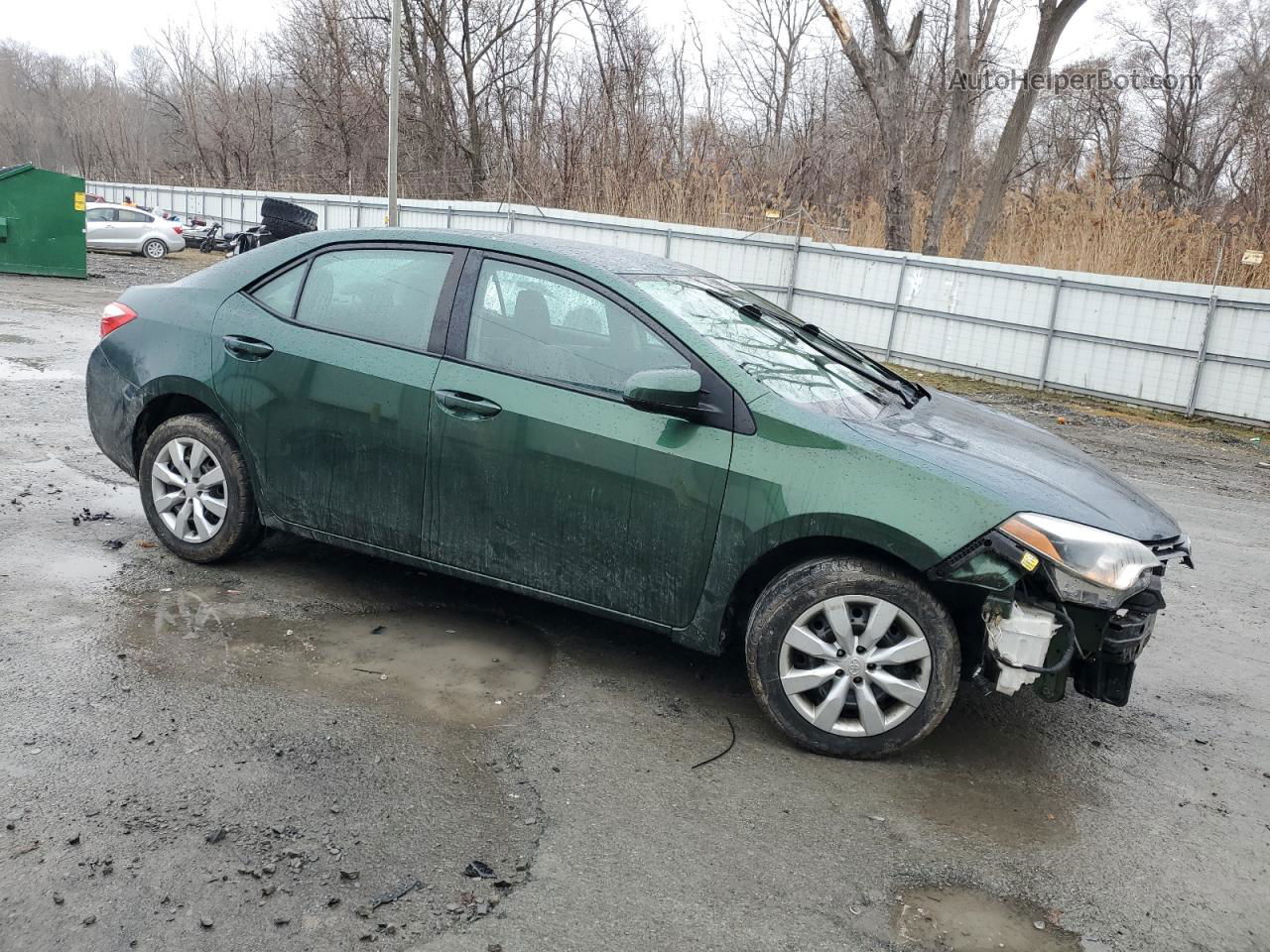 2015 Toyota Corolla L Green vin: 2T1BURHE4FC458754