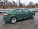 2015 Toyota Corolla L Green vin: 2T1BURHE4FC458754