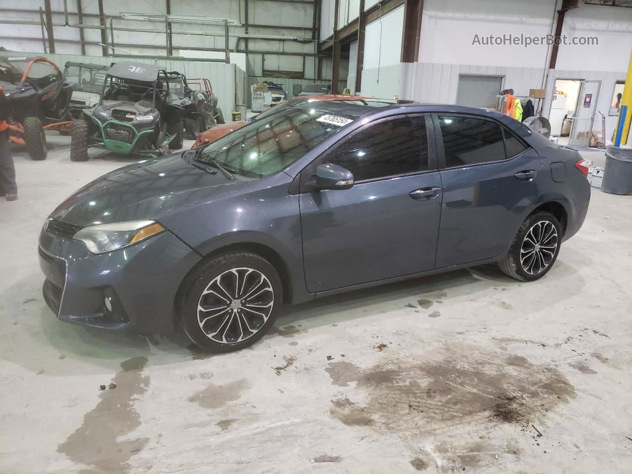 2015 Toyota Corolla L Gray vin: 2T1BURHE4FC460486