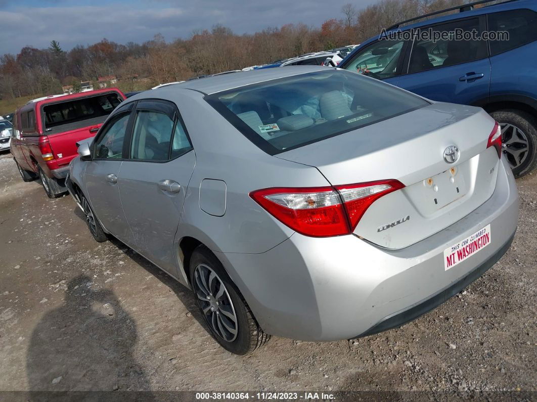 2015 Toyota Corolla Le Silver vin: 2T1BURHE4FC467440