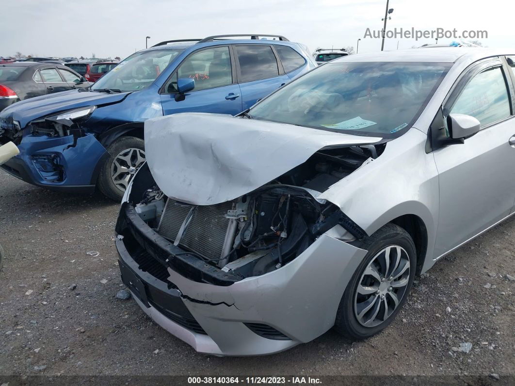 2015 Toyota Corolla Le Silver vin: 2T1BURHE4FC467440