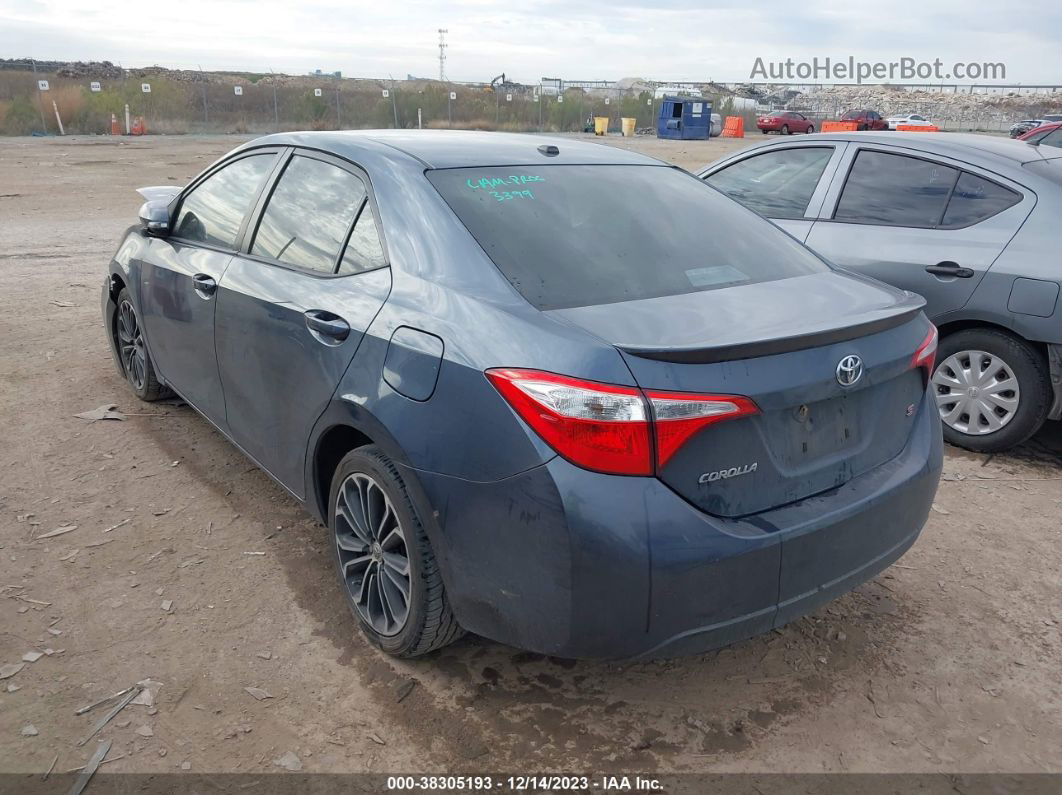 2015 Toyota Corolla S Premium Blue vin: 2T1BURHE4FC469253