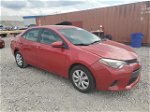 2015 Toyota Corolla L Red vin: 2T1BURHE4FC475652