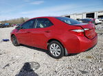 2015 Toyota Corolla L Red vin: 2T1BURHE4FC480284