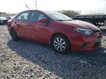 2015 Toyota Corolla L Red vin: 2T1BURHE4FC480284