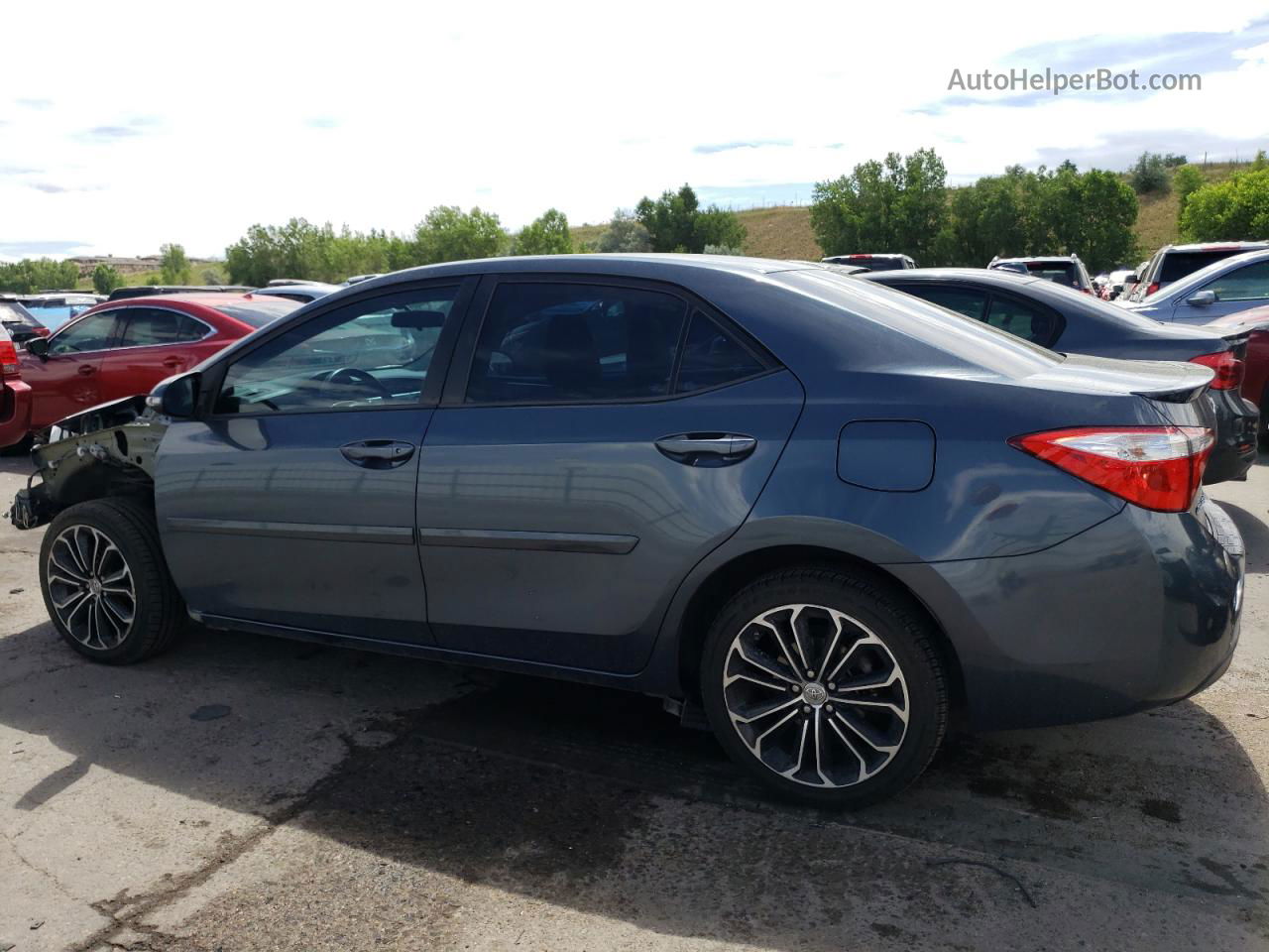 2016 Toyota Corolla L Gray vin: 2T1BURHE4GC503161