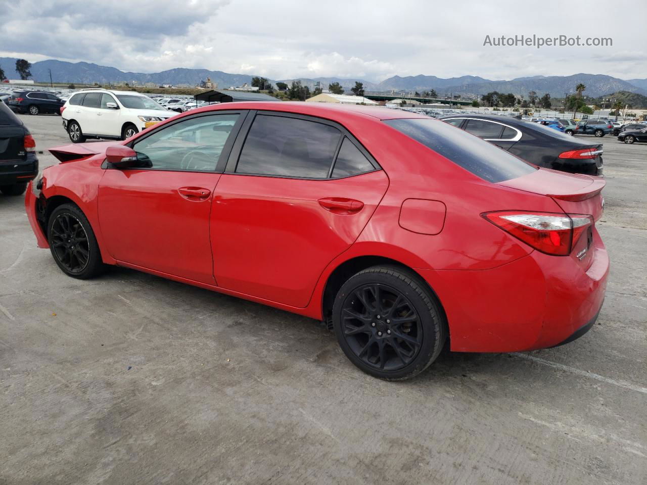 2016 Toyota Corolla L Red vin: 2T1BURHE4GC519361