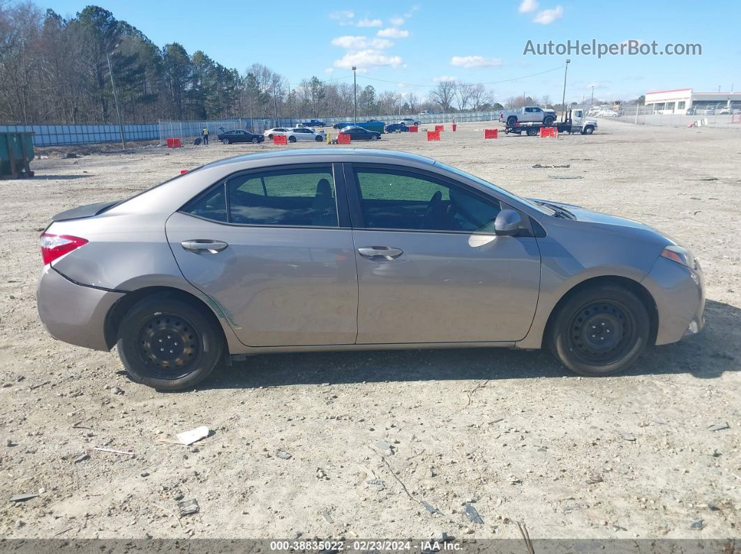 2016 Toyota Corolla Le Beige vin: 2T1BURHE4GC534992