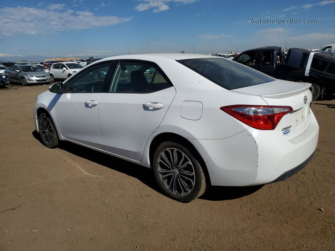 2016 Toyota Corolla L Белый vin: 2T1BURHE4GC543403