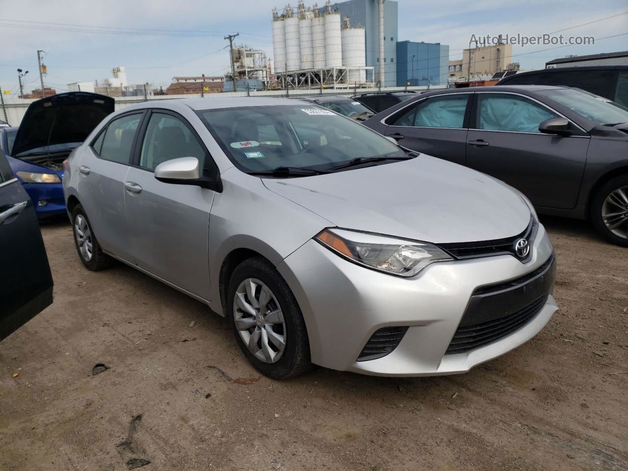 2016 Toyota Corolla L Silver vin: 2T1BURHE4GC549699