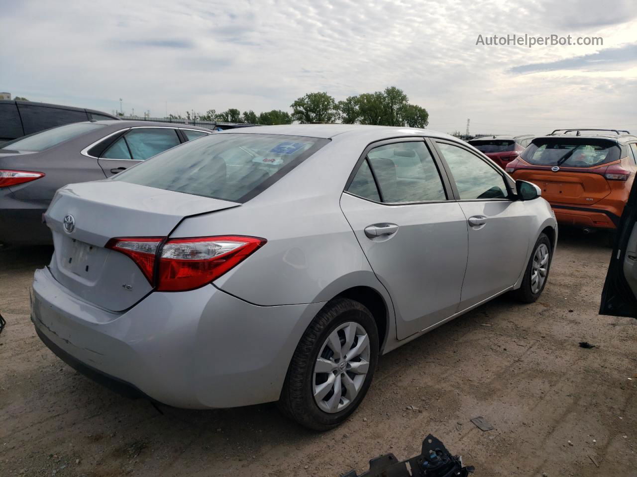 2016 Toyota Corolla L Silver vin: 2T1BURHE4GC549699