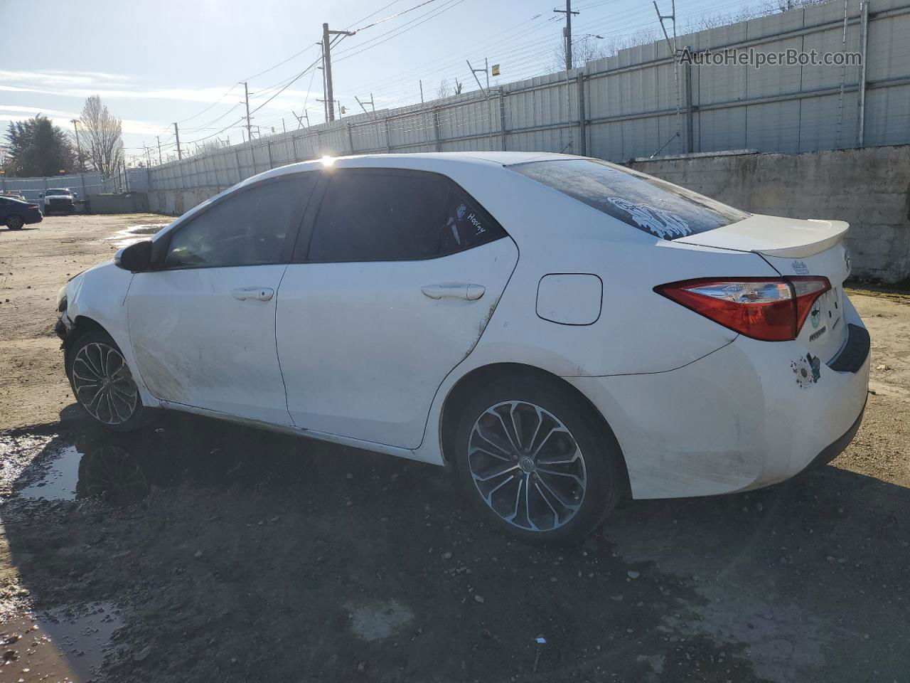 2016 Toyota Corolla L White vin: 2T1BURHE4GC560489