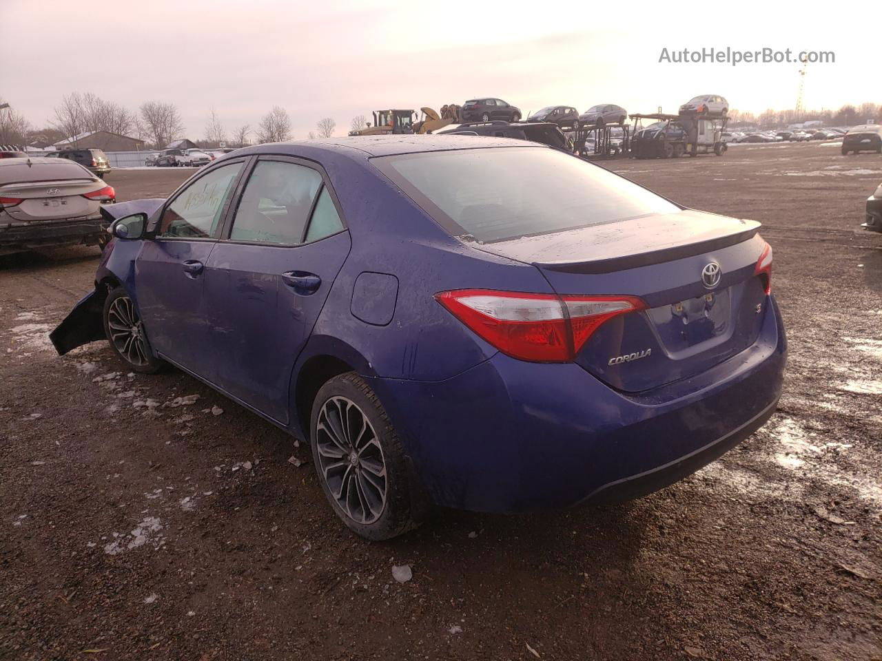 2016 Toyota Corolla L Blue vin: 2T1BURHE4GC612560