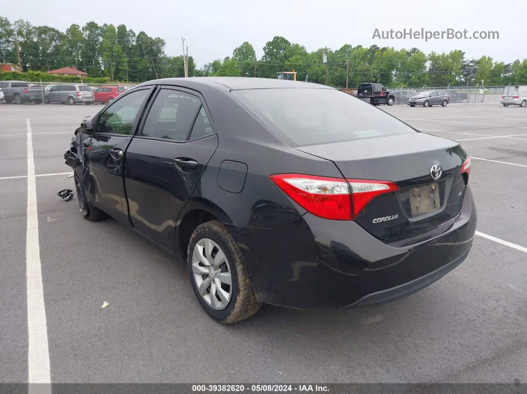 2016 Toyota Corolla Le Black vin: 2T1BURHE4GC630203