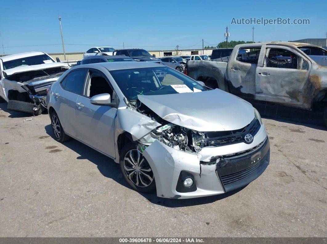 2016 Toyota Corolla S Silver vin: 2T1BURHE4GC646613