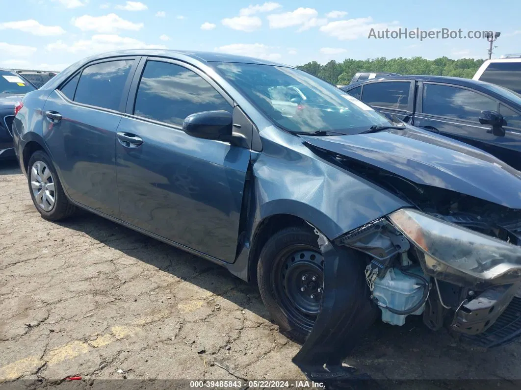 2016 Toyota Corolla Le Blue vin: 2T1BURHE4GC649804