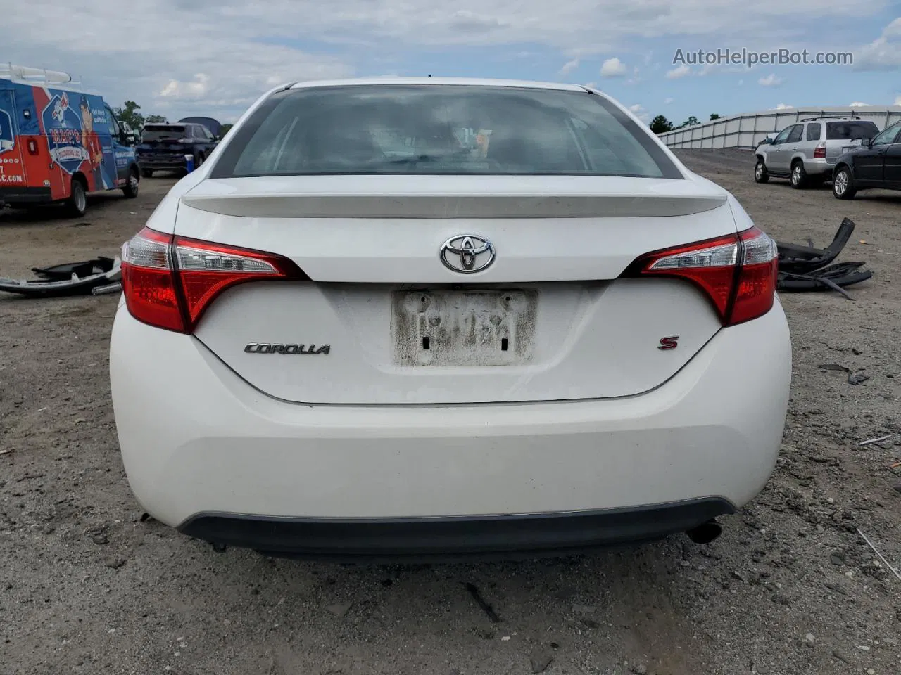 2016 Toyota Corolla L White vin: 2T1BURHE4GC664593