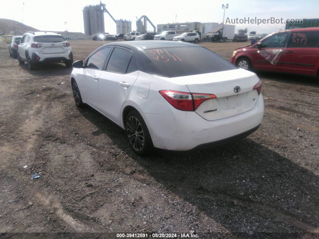 2016 Toyota Corolla Le White vin: 2T1BURHE4GC664853