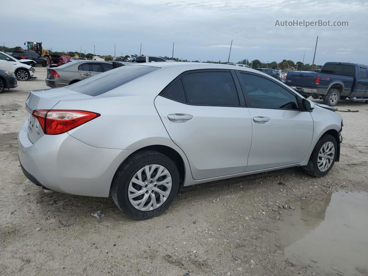 2017 Toyota Corolla L Silver vin: 2T1BURHE4HC747183