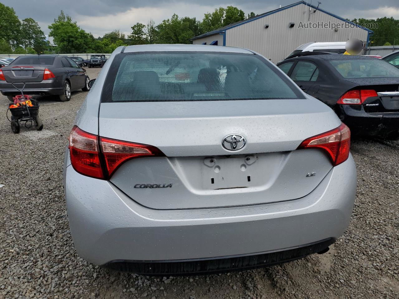 2017 Toyota Corolla L Silver vin: 2T1BURHE4HC764260