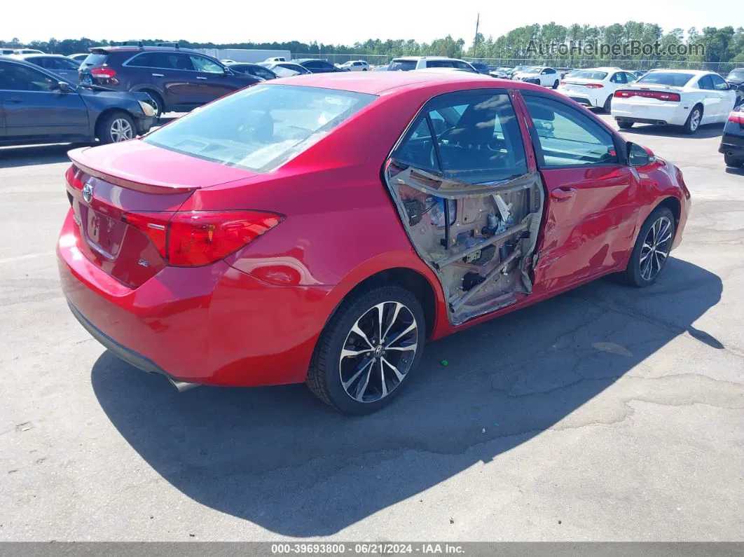 2017 Toyota Corolla Se Red vin: 2T1BURHE4HC766168