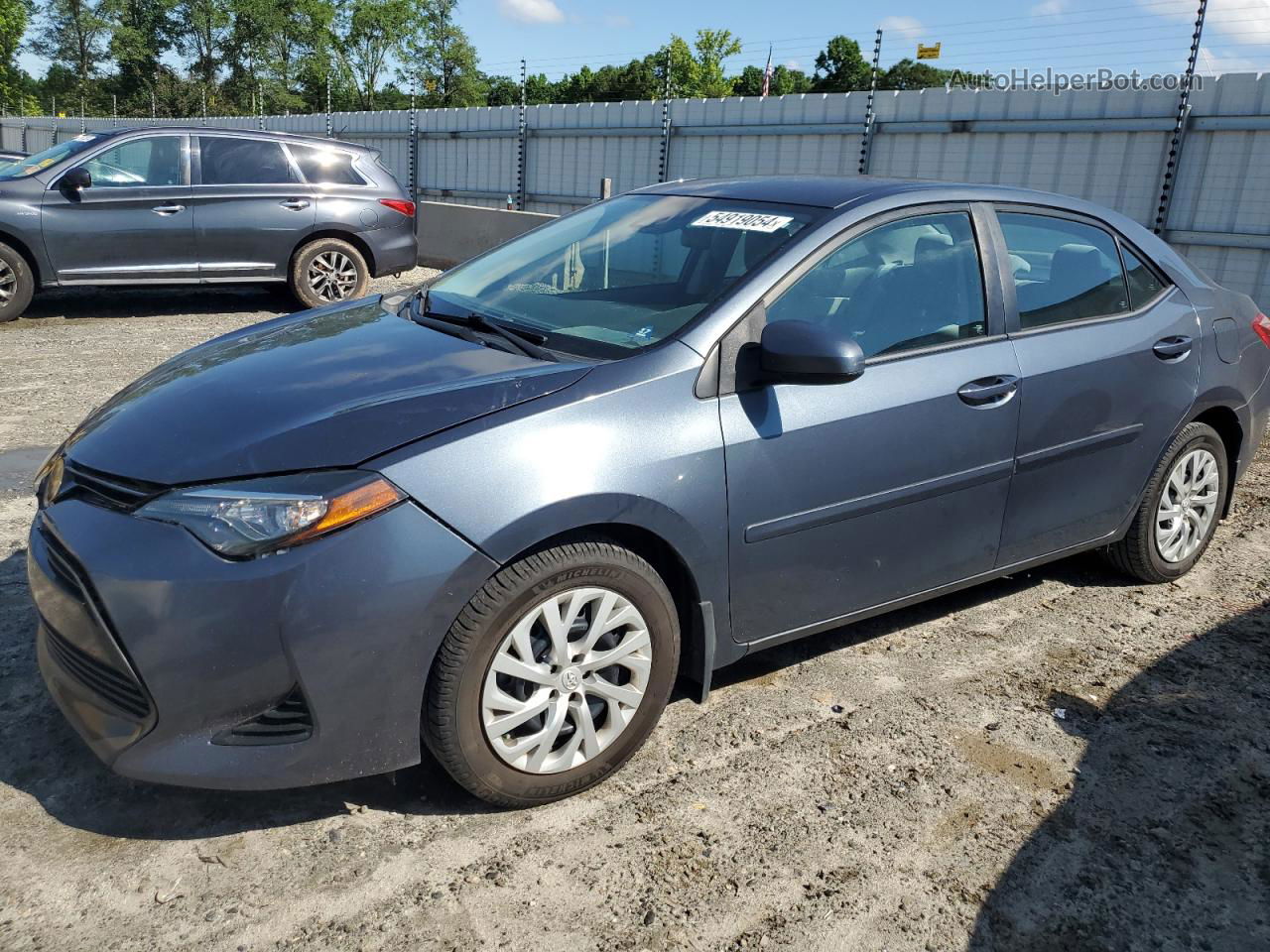 2017 Toyota Corolla L Gray vin: 2T1BURHE4HC777896