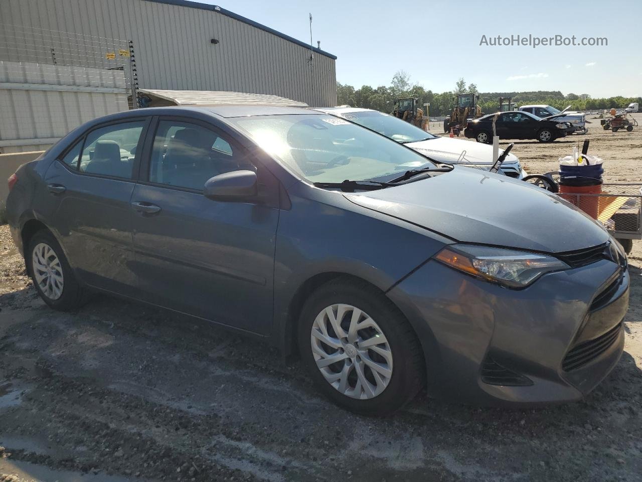 2017 Toyota Corolla L Gray vin: 2T1BURHE4HC777896