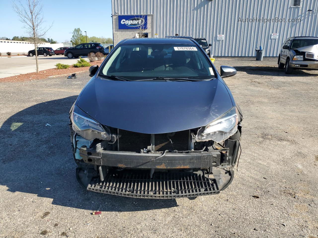 2017 Toyota Corolla L Gray vin: 2T1BURHE4HC782094