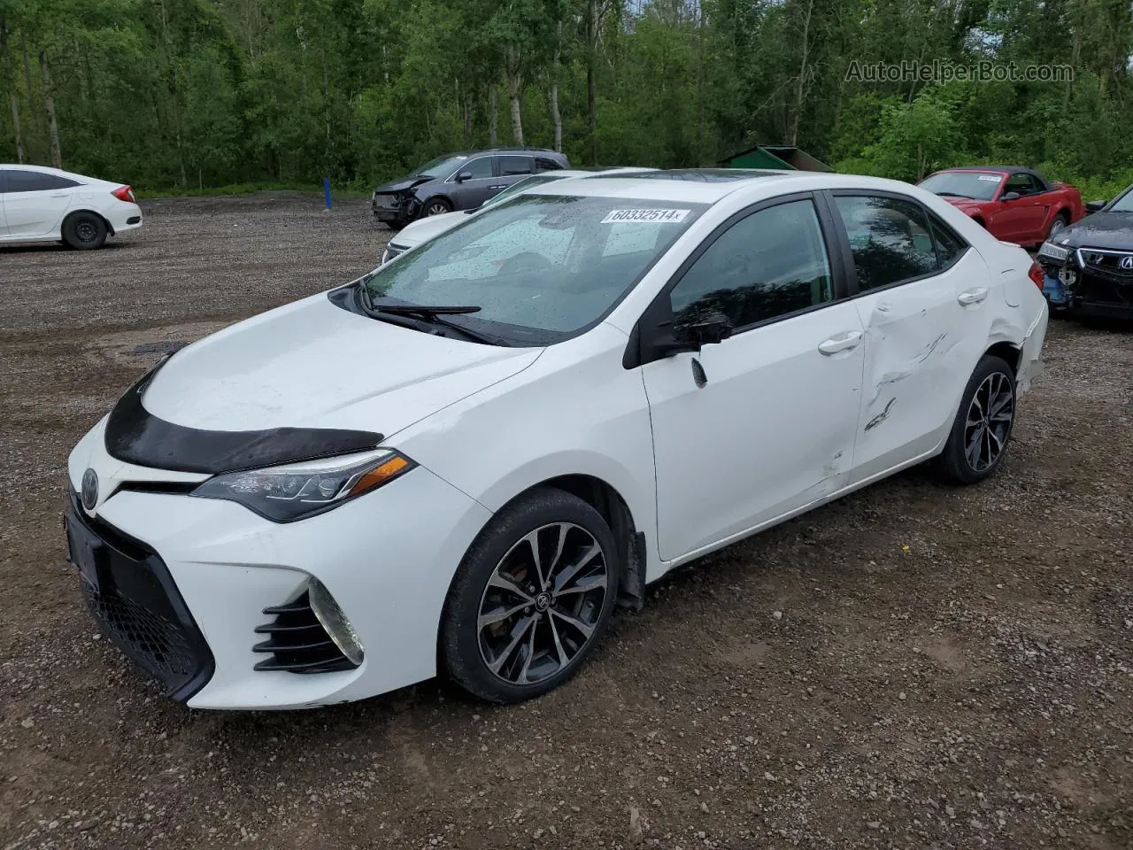 2017 Toyota Corolla L White vin: 2T1BURHE4HC823016