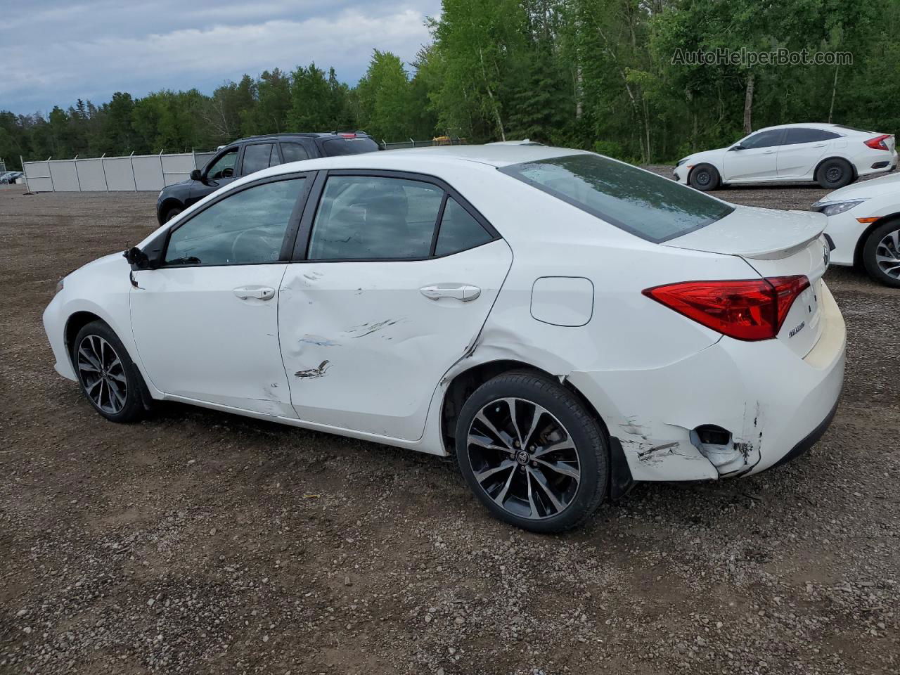 2017 Toyota Corolla L White vin: 2T1BURHE4HC823016