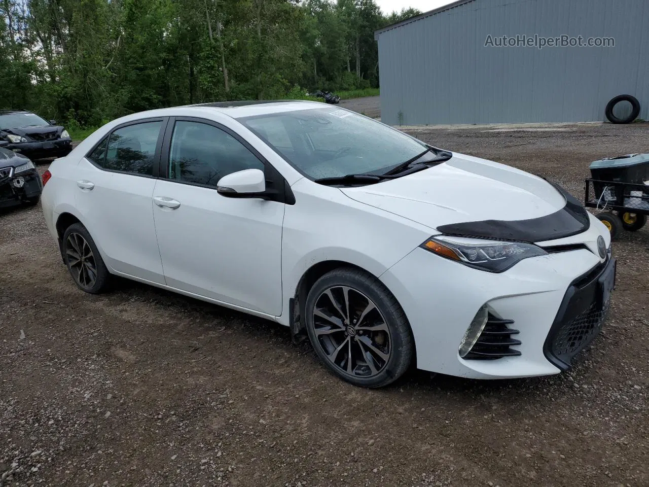 2017 Toyota Corolla L White vin: 2T1BURHE4HC823016