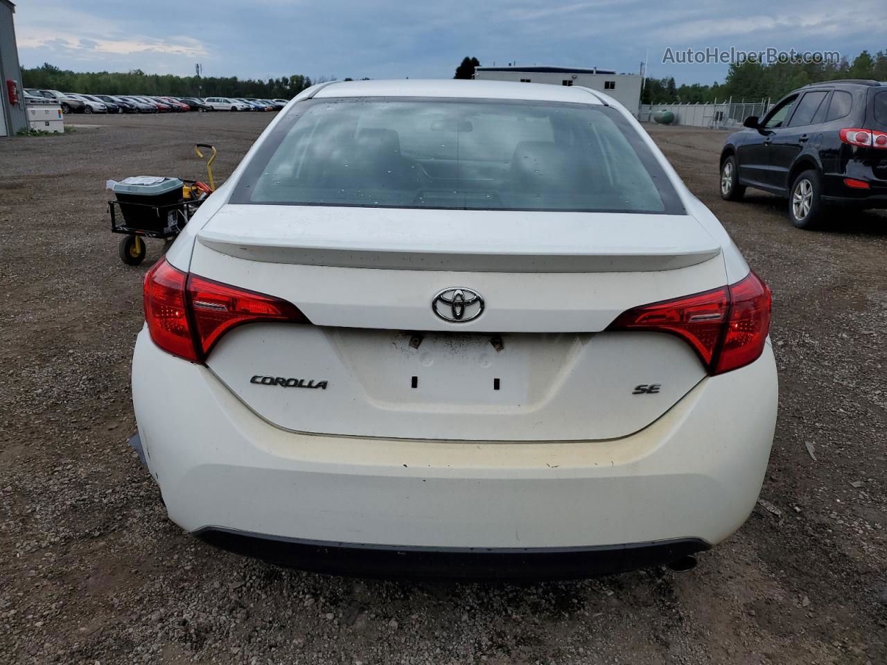 2017 Toyota Corolla L White vin: 2T1BURHE4HC823016