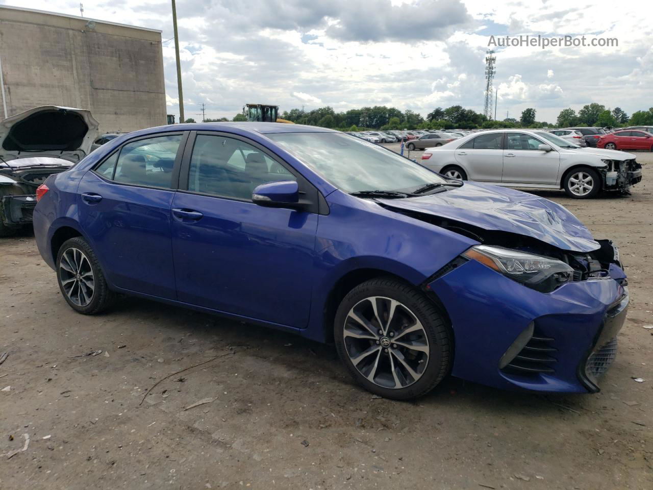 2017 Toyota Corolla L Blue vin: 2T1BURHE4HC841032