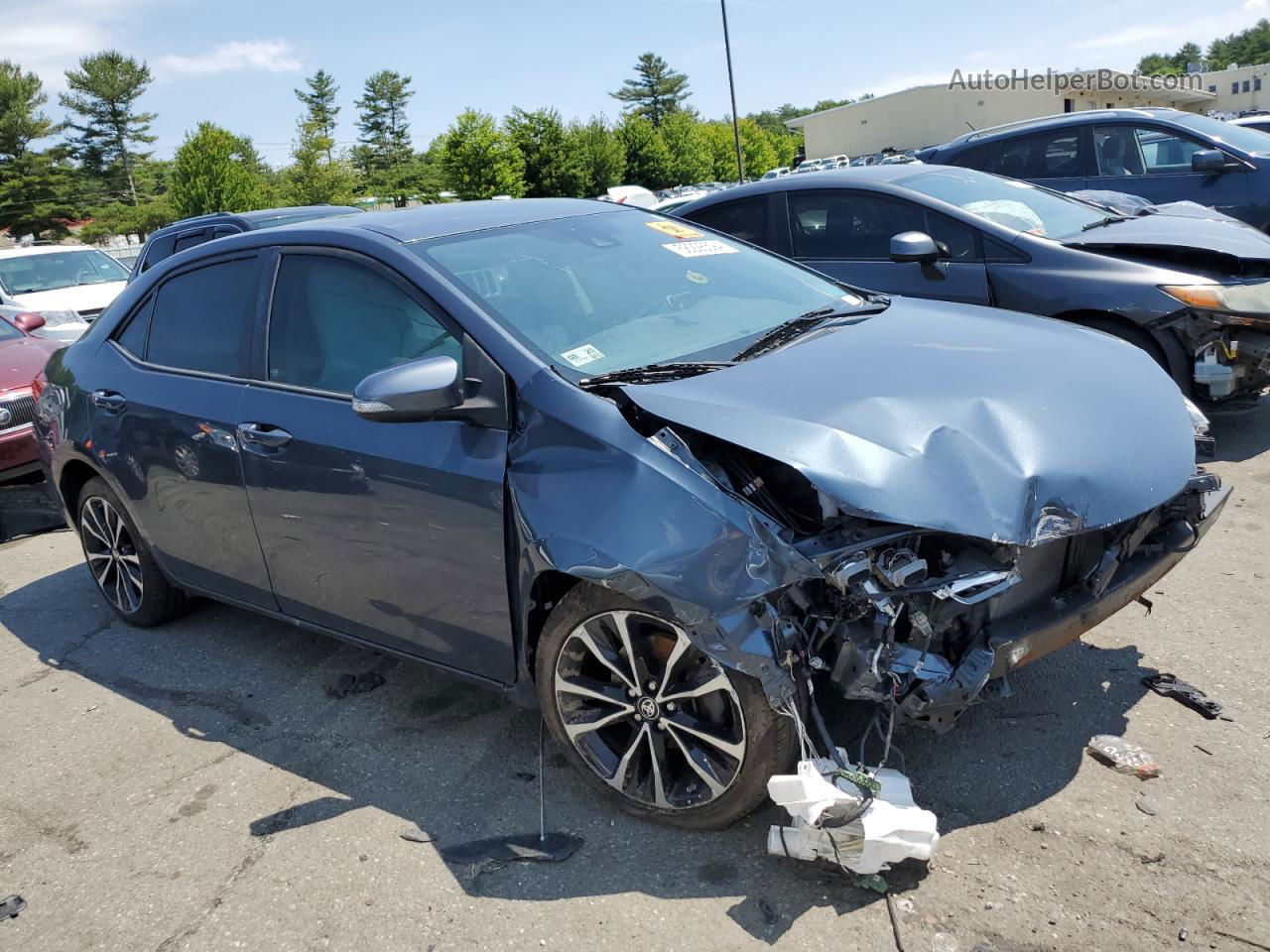 2017 Toyota Corolla L Gray vin: 2T1BURHE4HC843010