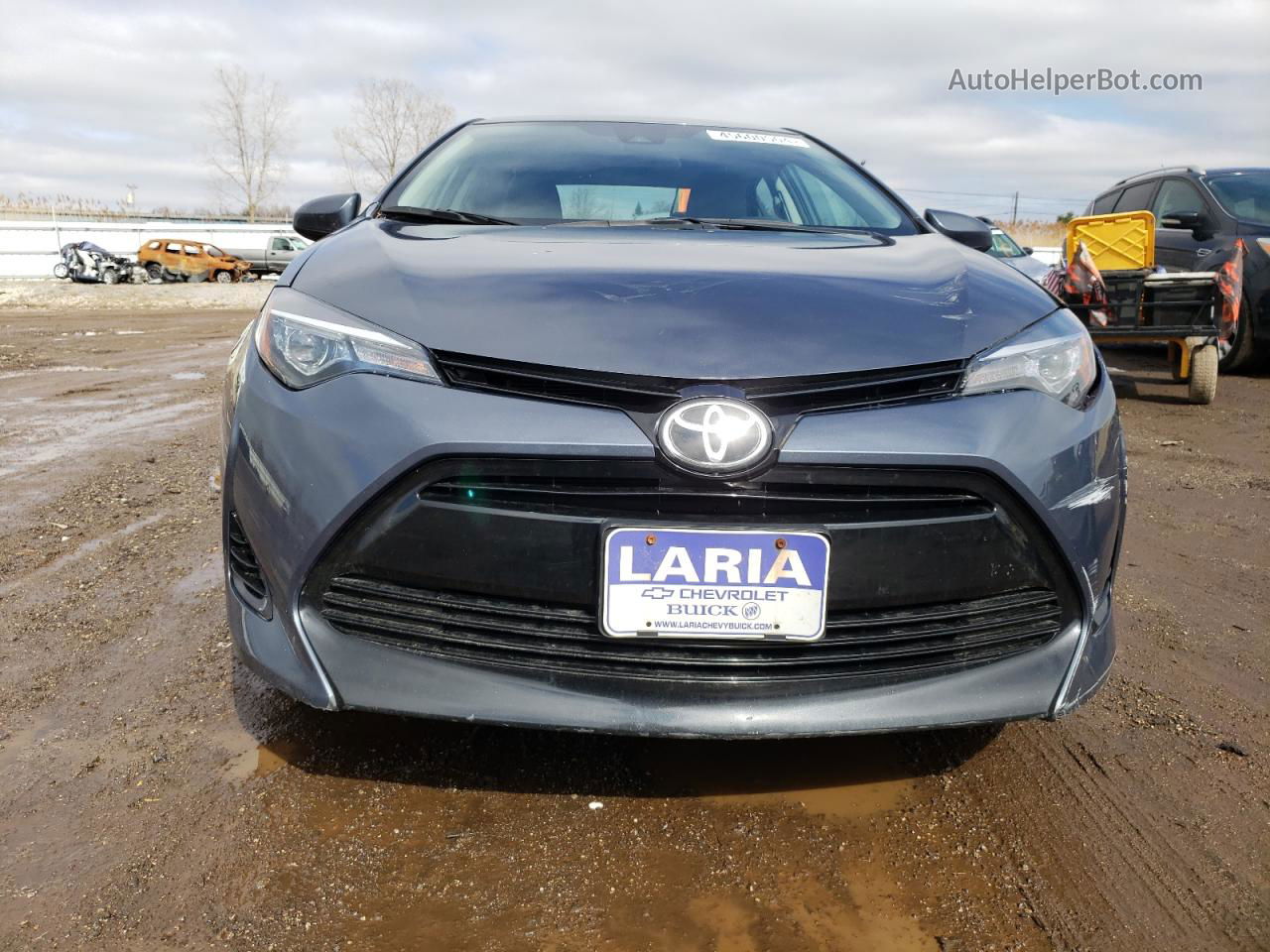 2017 Toyota Corolla L Blue vin: 2T1BURHE4HC846229