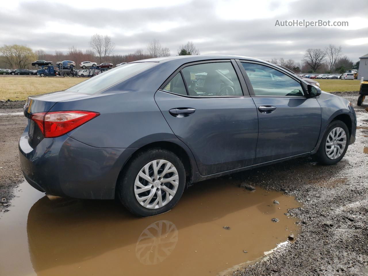 2017 Toyota Corolla L Blue vin: 2T1BURHE4HC846229