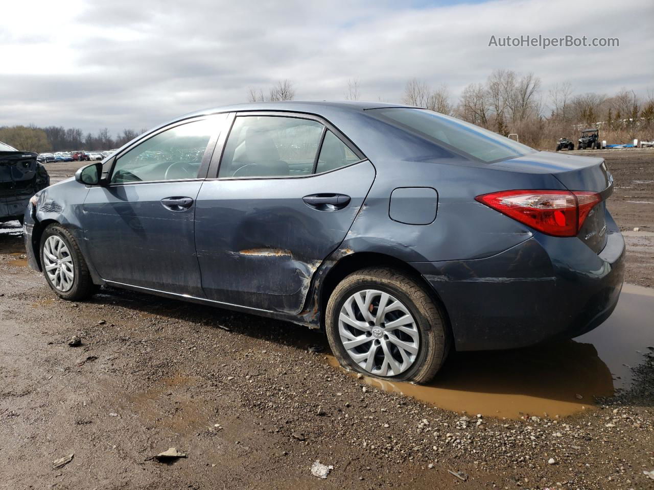 2017 Toyota Corolla L Blue vin: 2T1BURHE4HC846229