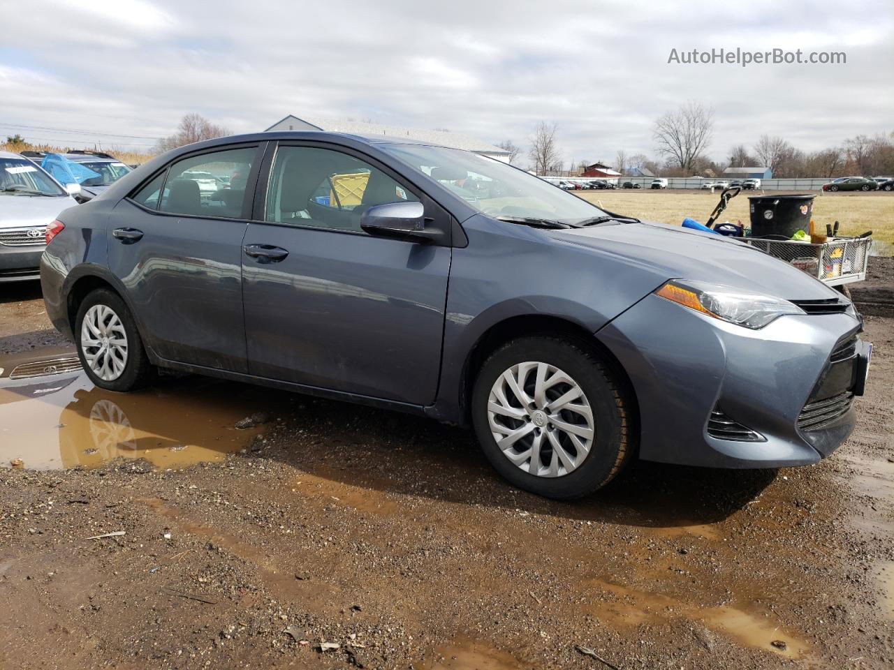 2017 Toyota Corolla L Синий vin: 2T1BURHE4HC846229