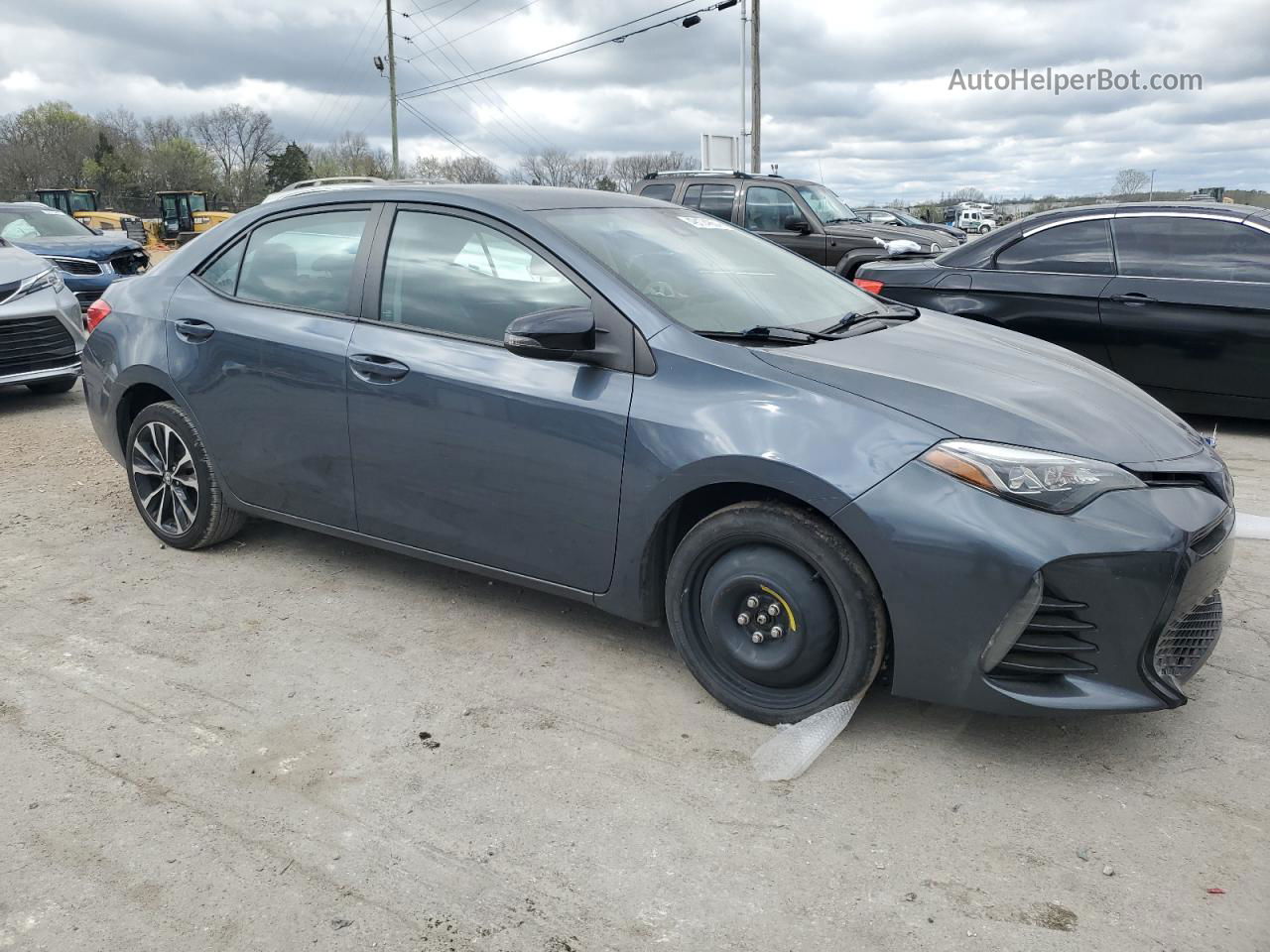 2017 Toyota Corolla L Синий vin: 2T1BURHE4HC862589